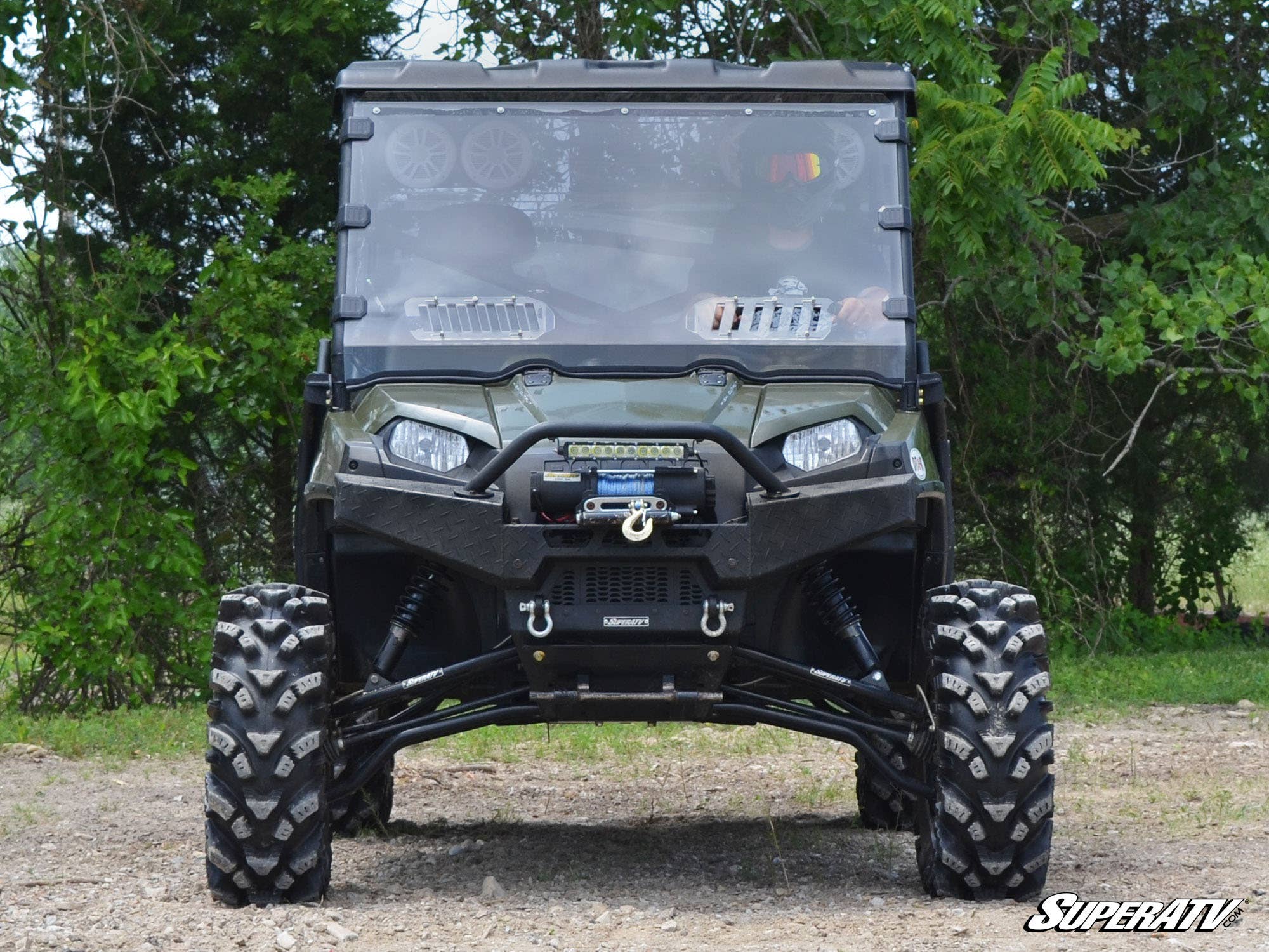 Polaris Ranger 500 Scratch Resistant Vented Full Windshield