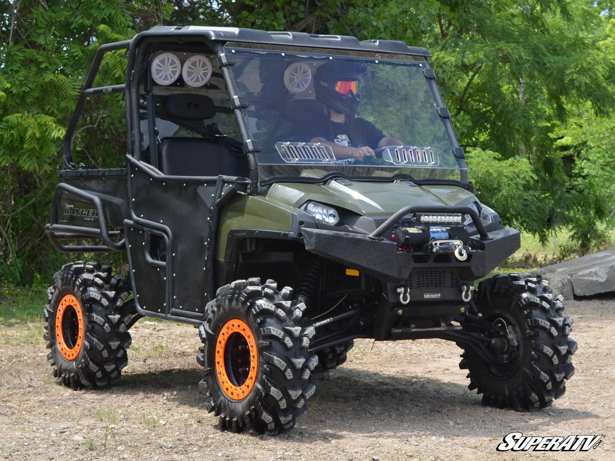 Polaris Ranger 500 Scratch Resistant Vented Full Windshield