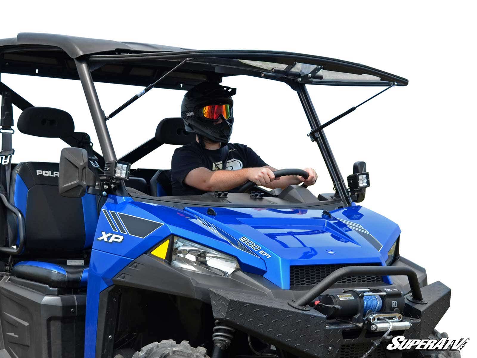 Polaris Ranger XP 900 Scratch Resistant Flip Windshield