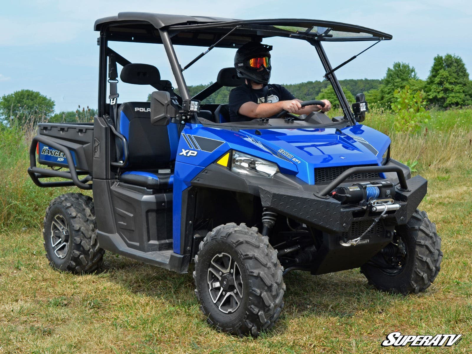 Polaris Ranger XP 570 Scratch Resistant Flip Windshield