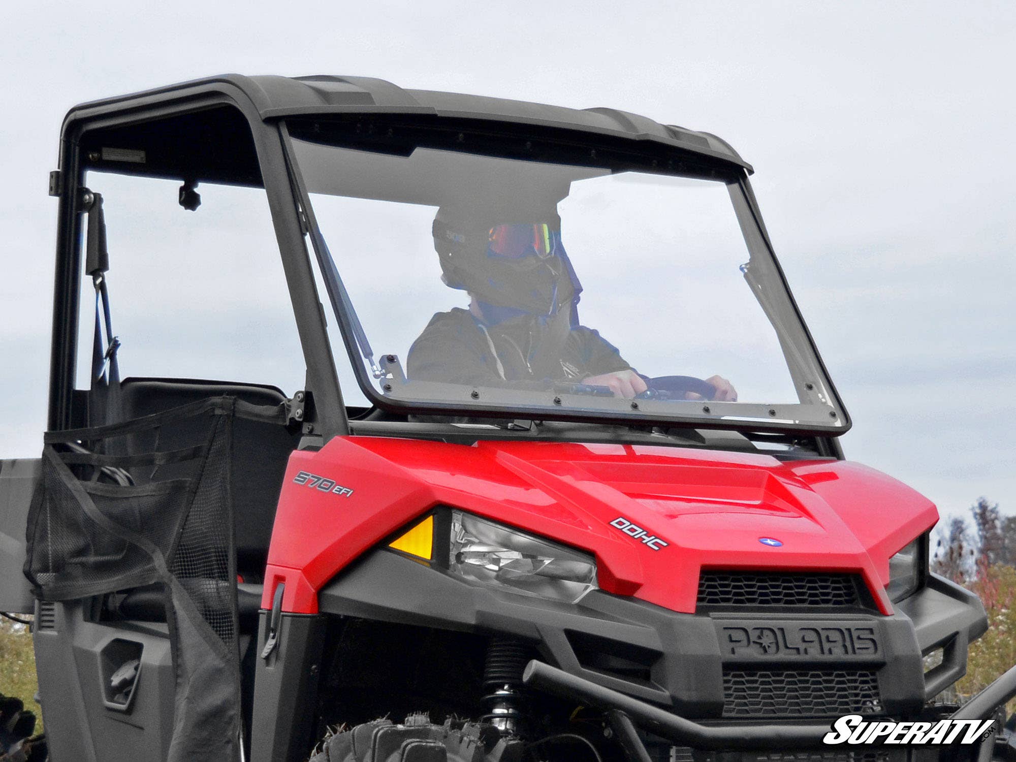 Polaris Ranger Midsize Scratch Resistant Flip Windshield