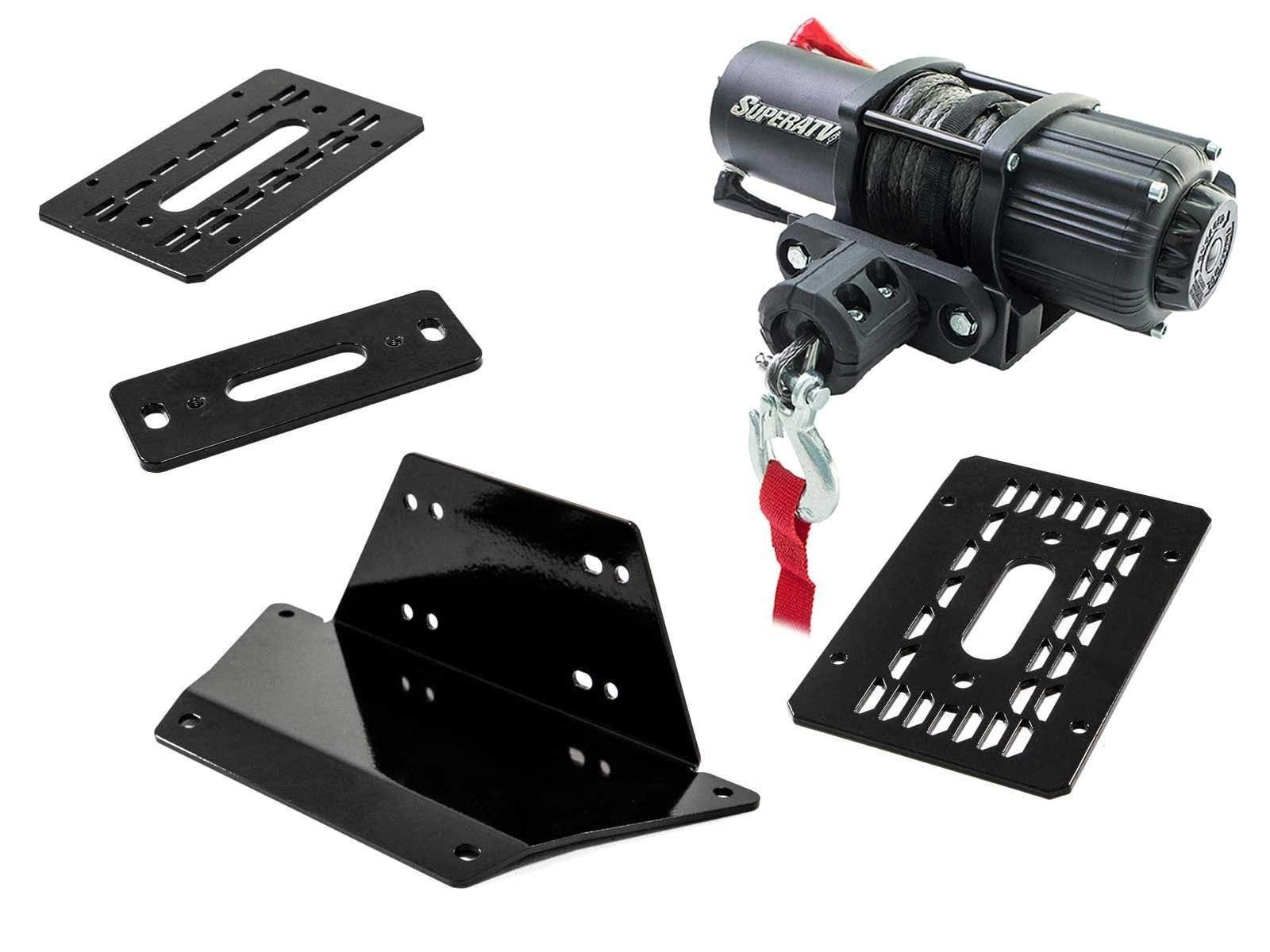 Polaris Ranger XP 570 Winch Mounting Plate SuperATV - Revolution Off-Road