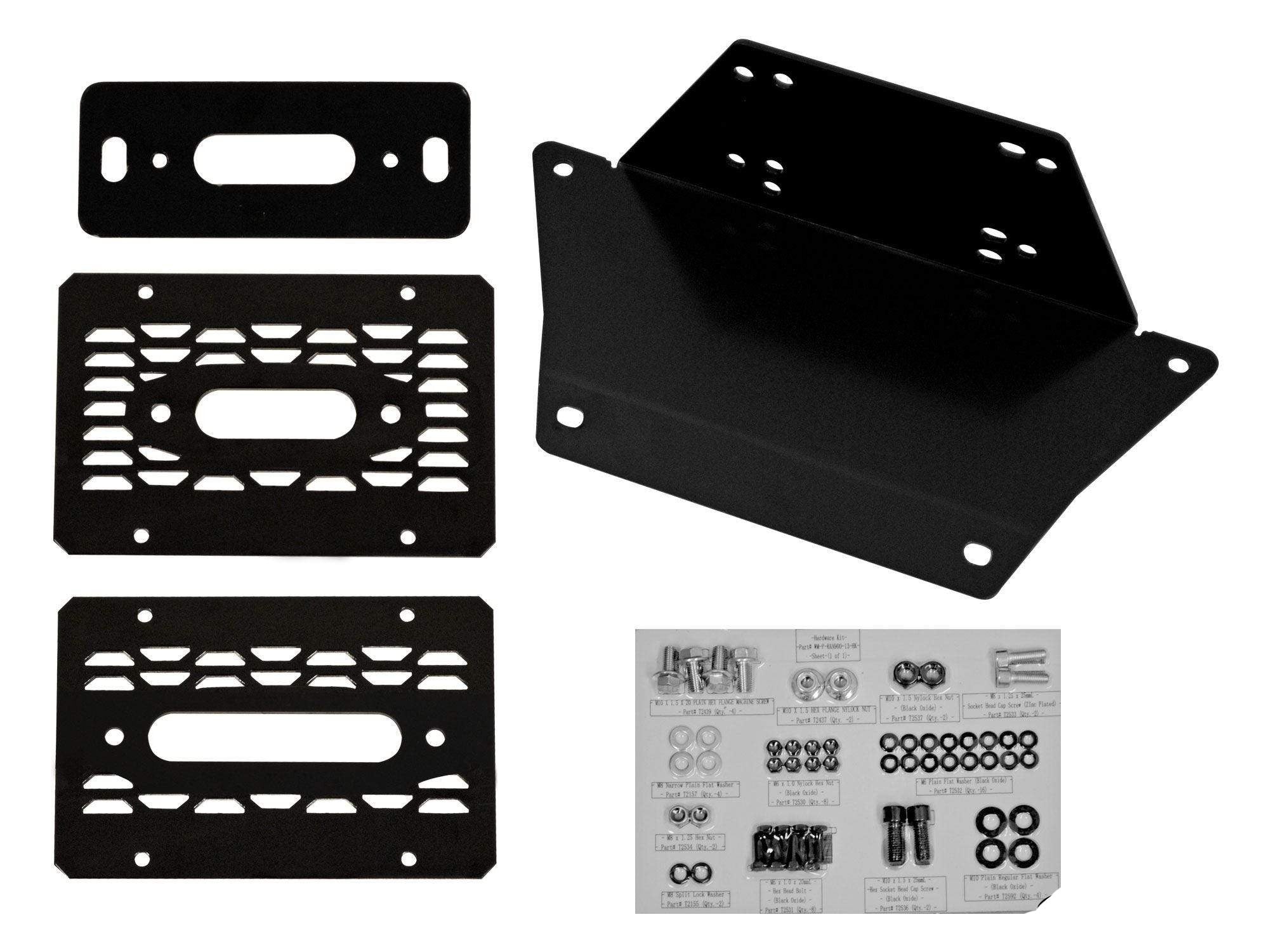 Polaris Ranger XP 570 Winch Mounting Plate SuperATV - Revolution Off-Road