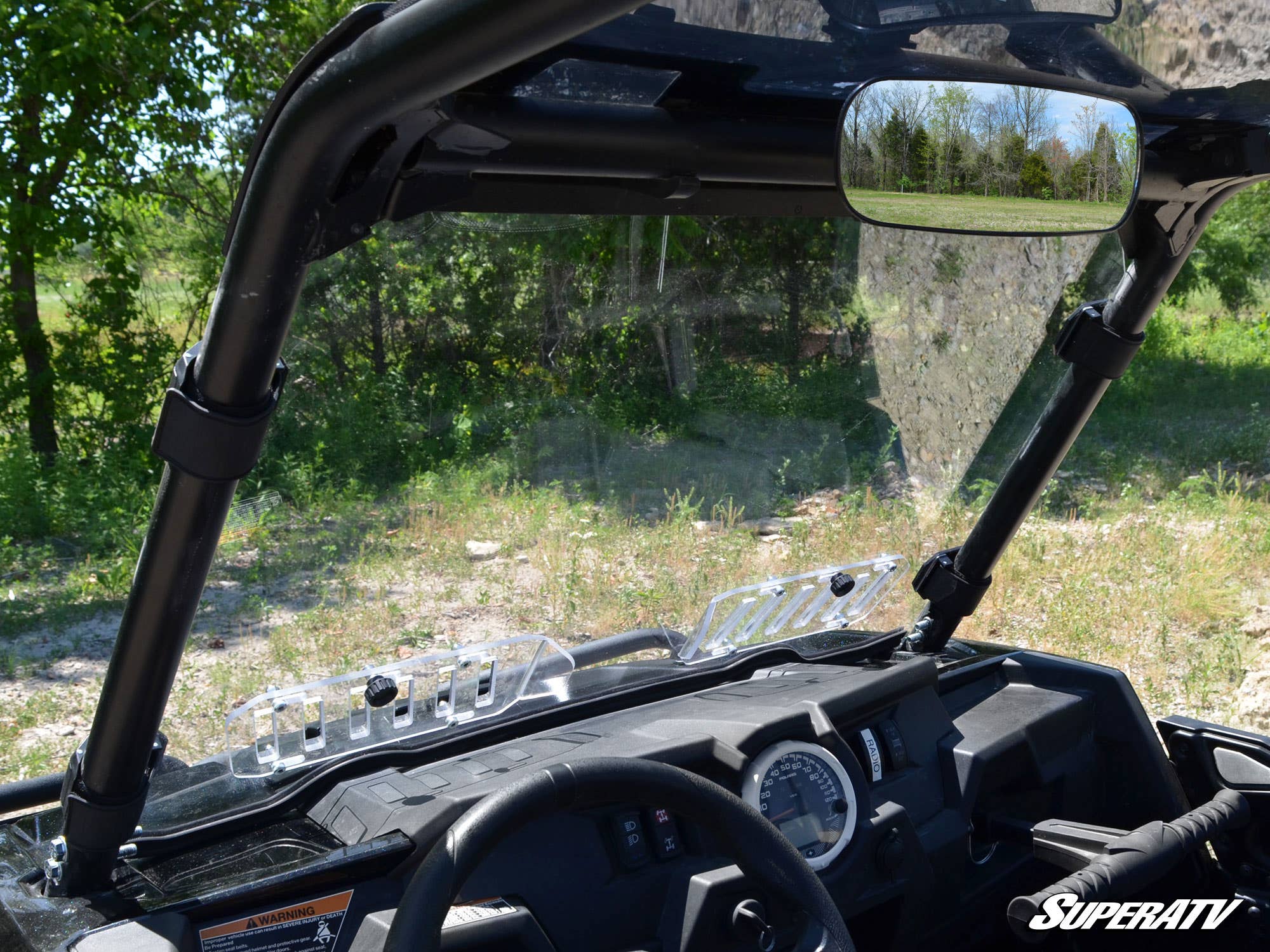 Polaris RZR XP Turbo Scratch Resistant Vented Windshield