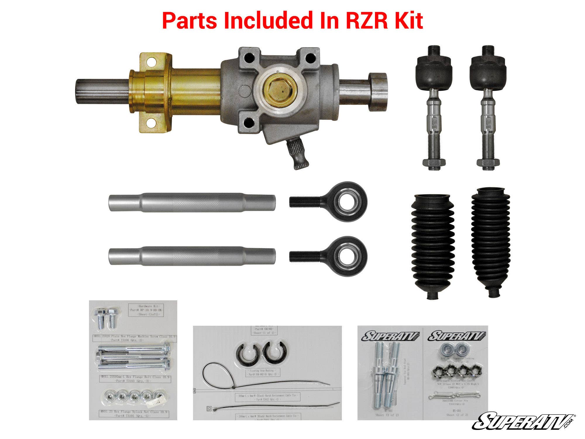 Polaris RZR 570 RackBoss Heavy Duty Rack and Pinion