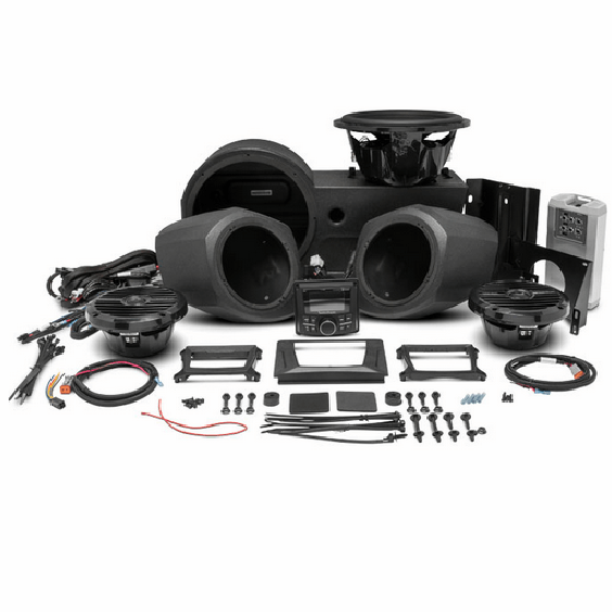 rockford foasgate stage 3 stereo kit for polaris general on white background
