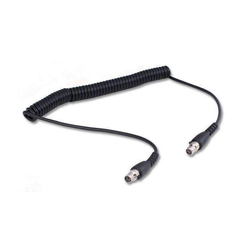 Rugged Radios 3-Pin to 3-Pin TA3FL Coil Cord for H80 Dual Talk Headsets