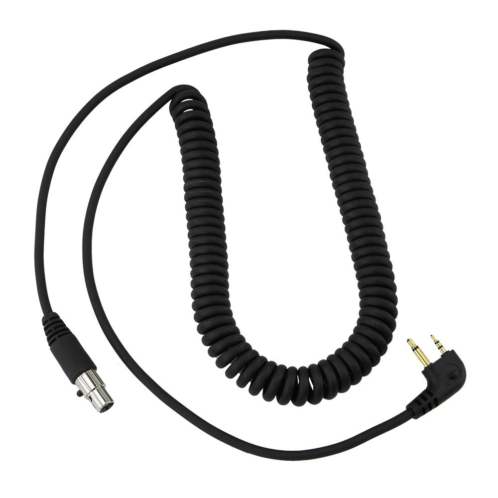 OFFROAD Headset / Helmet Coil Cord Cable for Rugged Radios and Kenwood