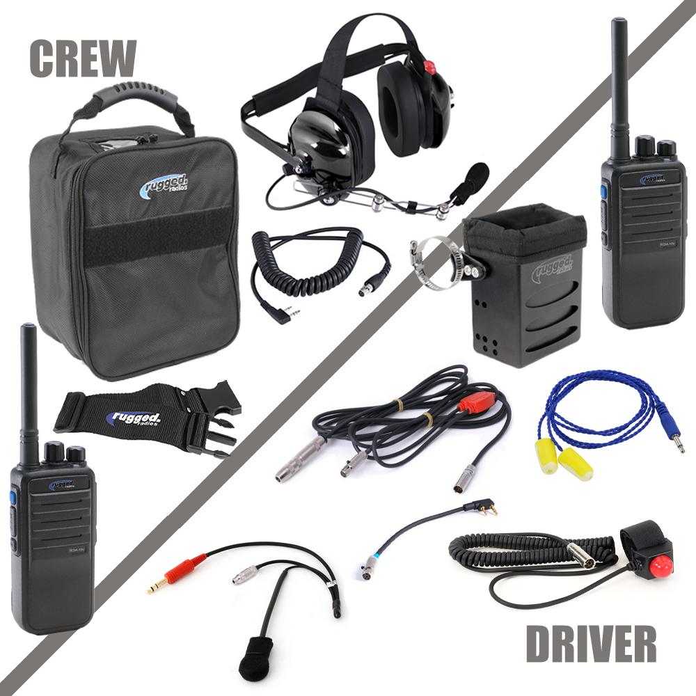 Rugged Radios Complete Team - Digital NASCAR 3C Racing System with RDH Digital Handheld Radios - Revolution Off-Road