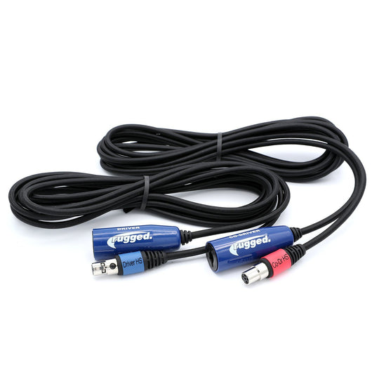 Rugged Radios OFFROAD 12' RACE SERIES Straight Cable to Intercom Driver and Co-Driver - Revolution Off-Road