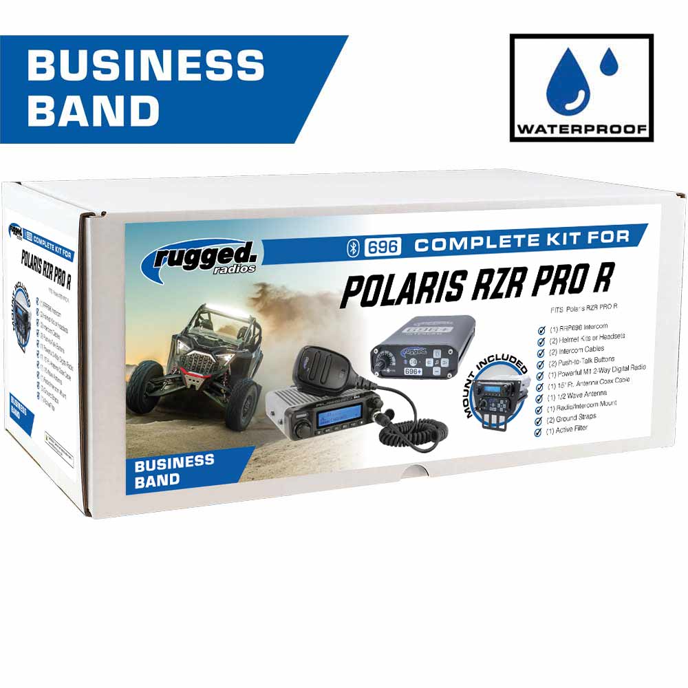 rugged radiios polaris pro r communication kit in box on white background 
