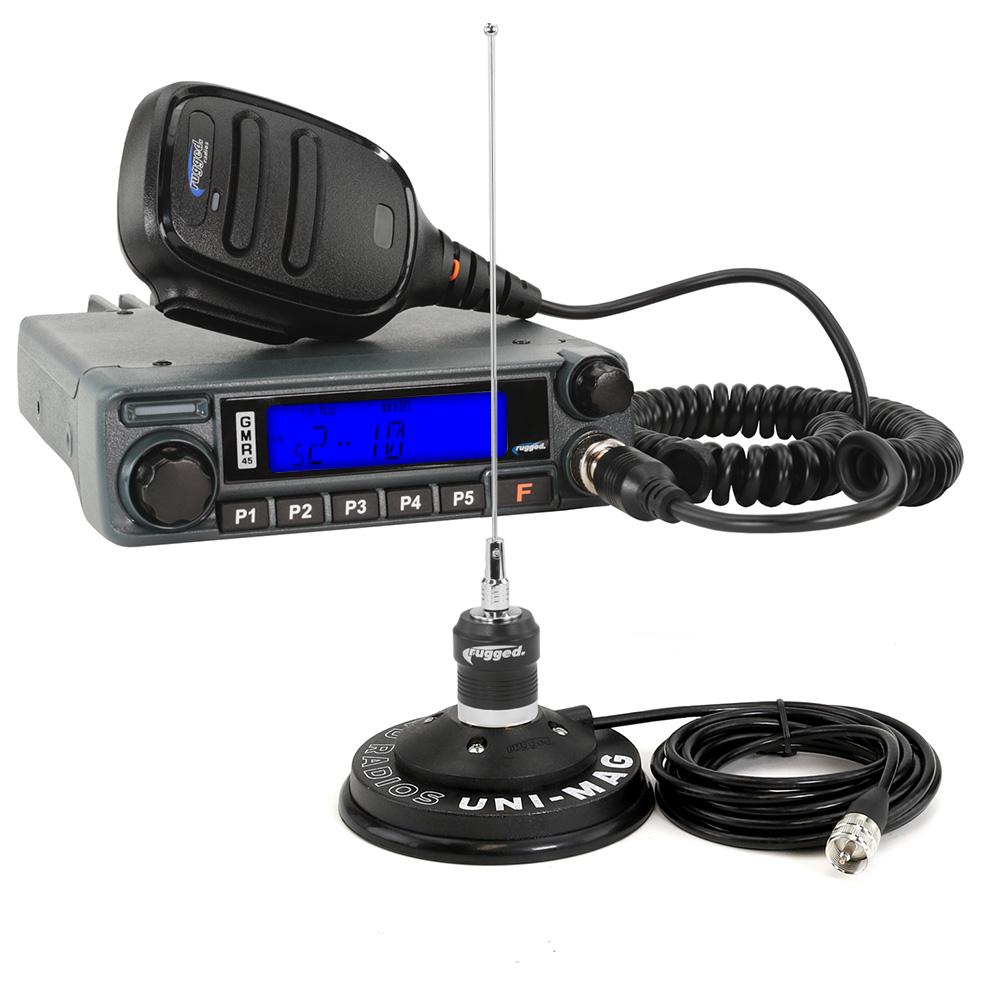 Rugged Radios Radio Kit - GMR45 High Power GMRS Band Mobile Radio with Antenna - Revolution Off-Road