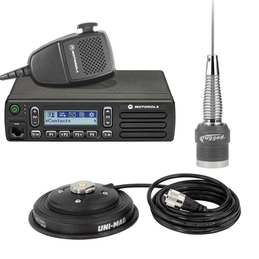 Rugged Radios Radio Kit - Motorola CM300D Digital Business Band Mobile Radio with Antenna - Revolution Off-Road