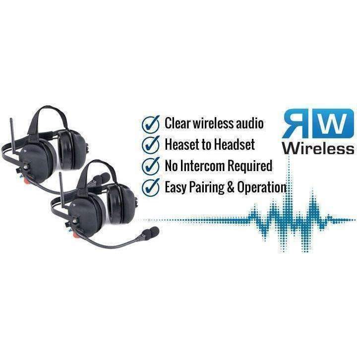 Rugged Radios  Wireless Double Talk Dual Headset Intercom System - Revolution Off-Road