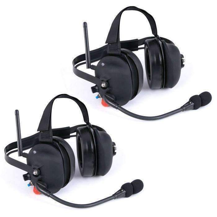 Rugged Radios  Wireless Double Talk Dual Headset Intercom System - Revolution Off-Road