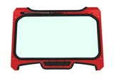 turbo s windshield red with black mesh