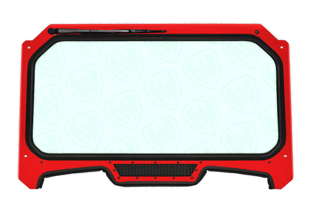 RZR XP 1000 Windshield - red with black mesh