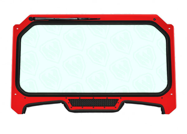 RZR XP 1000 Windshield - red with black mesh