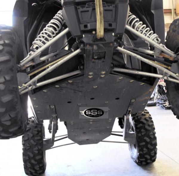 Skid Plate With Built-In Rockers 2 Seat RZR Xp1000 XP Turbo  SSS Off-Road - Revolution Off-Road