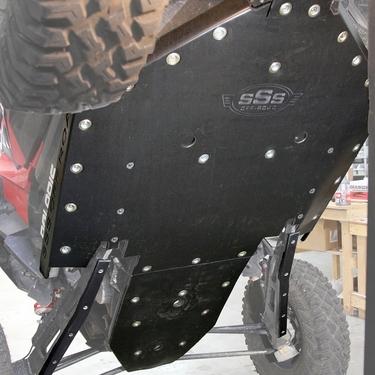Skid Plate With Built-In Rockers 2 Seat RZR Turbo S  SSS Off-Road - Revolution Off-Road