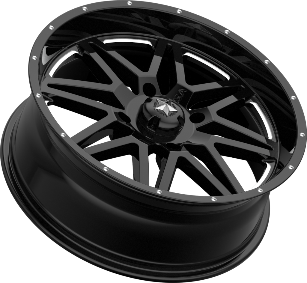 MSA M26 Vibe Milled Gloss Black UTV Wheel - Revolution Off-Road